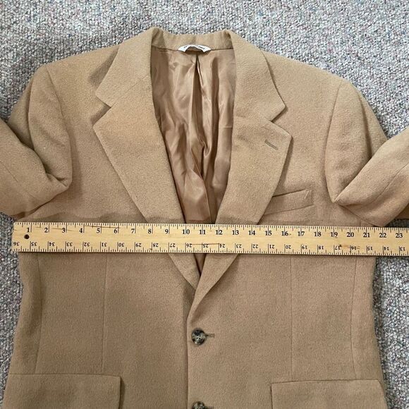 Vintage Bill Blass Camel Hair Blazer Corpcore Quiet Luxury - Picture 10 of 11